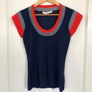 Trina Turk Seaver sweater tee Size S